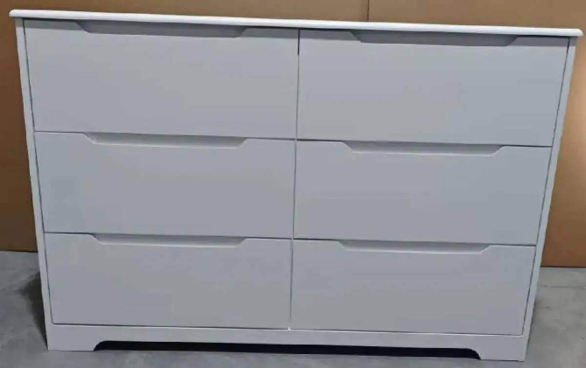 Recalled Gizoon Six-drawer Double Dresser -sold in white and black
