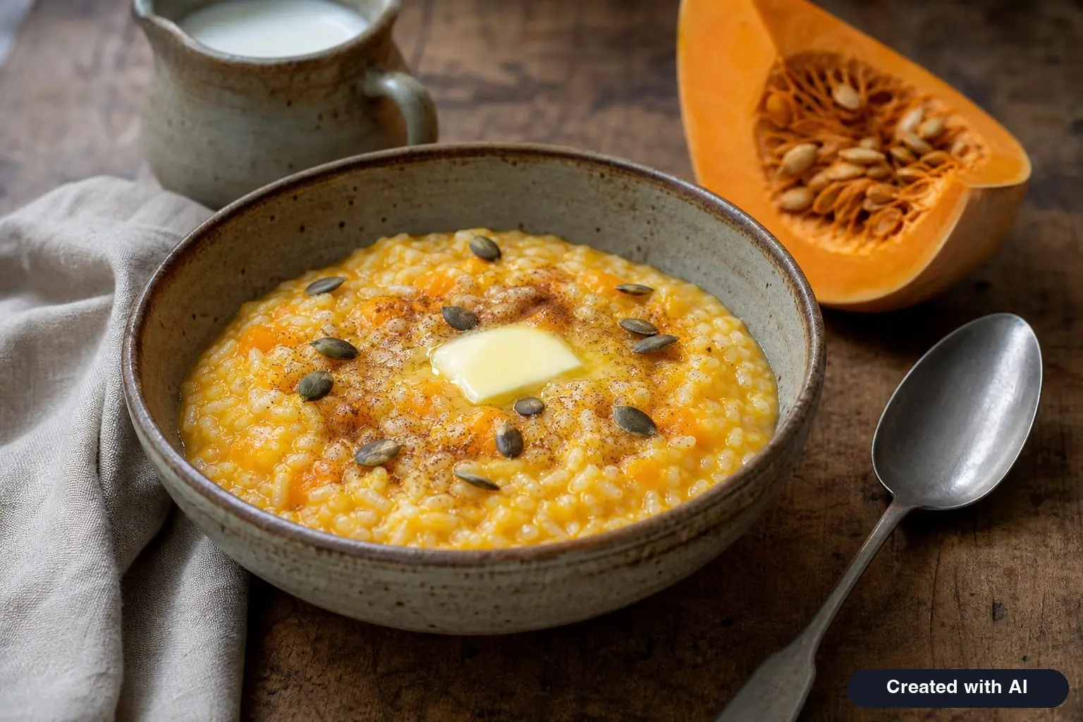 Pumpkin Porridge: Recipe with Rice & Homemade Pumpkin Purée