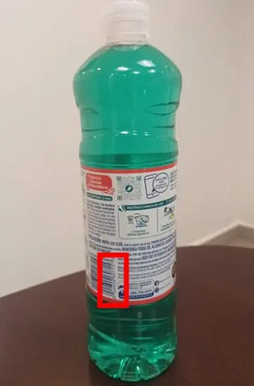UPC Code Location on Label