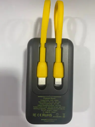 Recalled NEWDERY power bank (back)