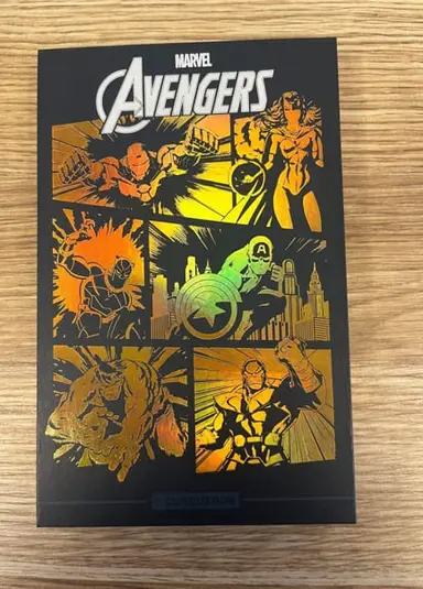 Recalled Avengers Infinity Gauntlet Medal packaging