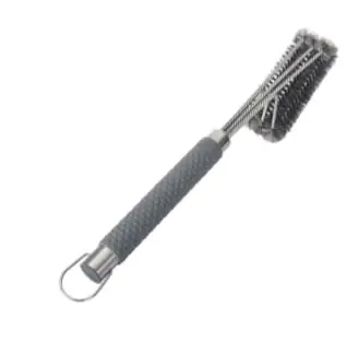 Expert Grill 21" 3-head Grill Brush with Stainless Steel Bristles and Soft-Grip Handle