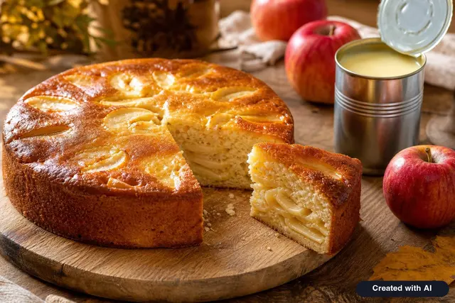 With condensed milk