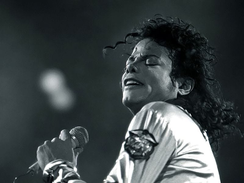 Michael Jackson in concert in Vienna, 1988