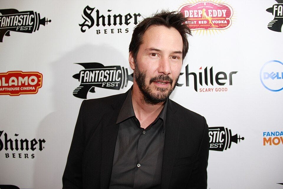 Keanu Reeves at the John Wick premiere in 2014