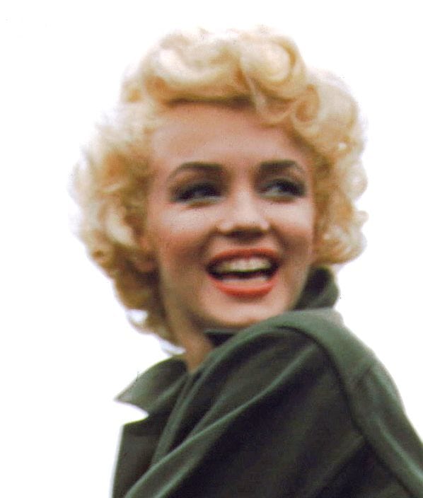 Marilyn Monroe in Korea in 1954