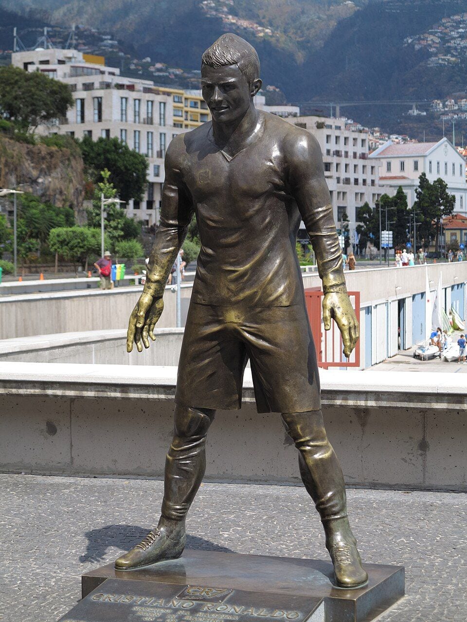 Cristiano Ronaldo statue in Funchal