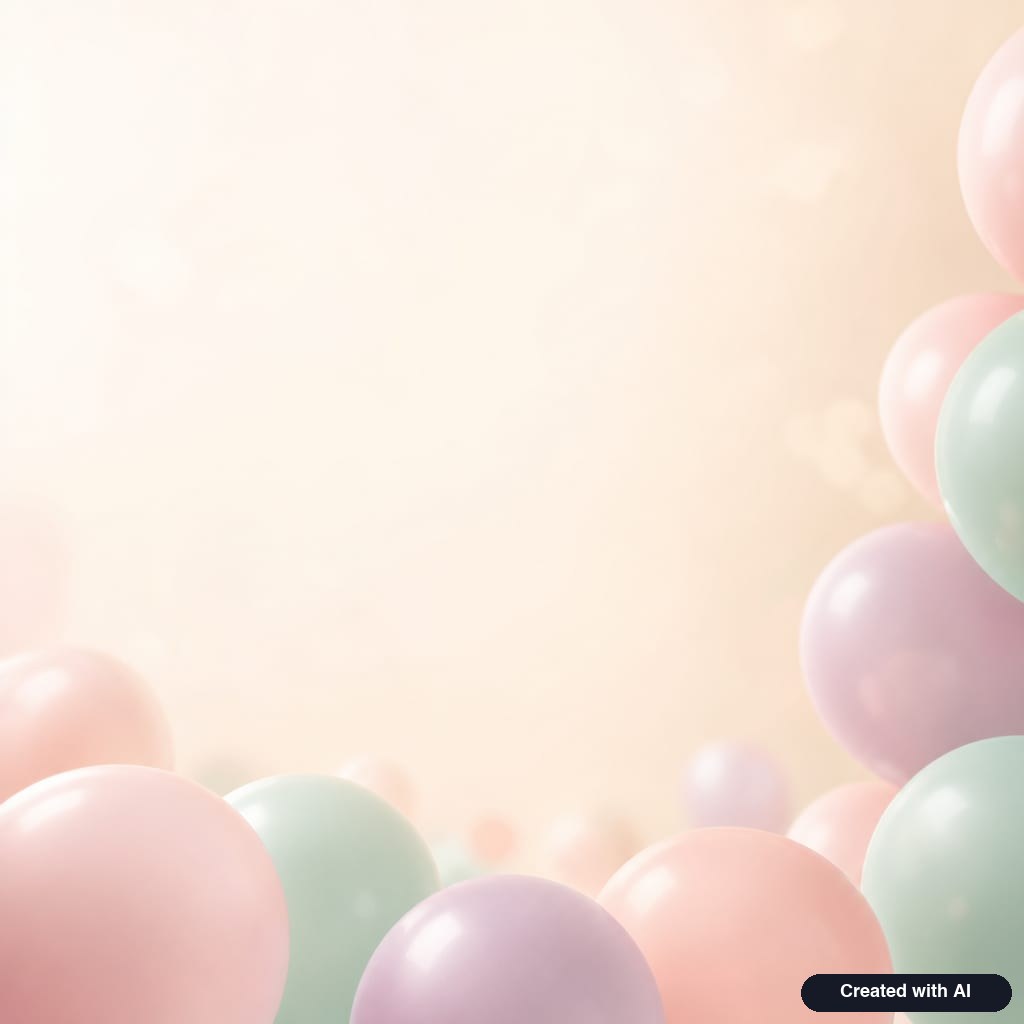 Pastel balloons