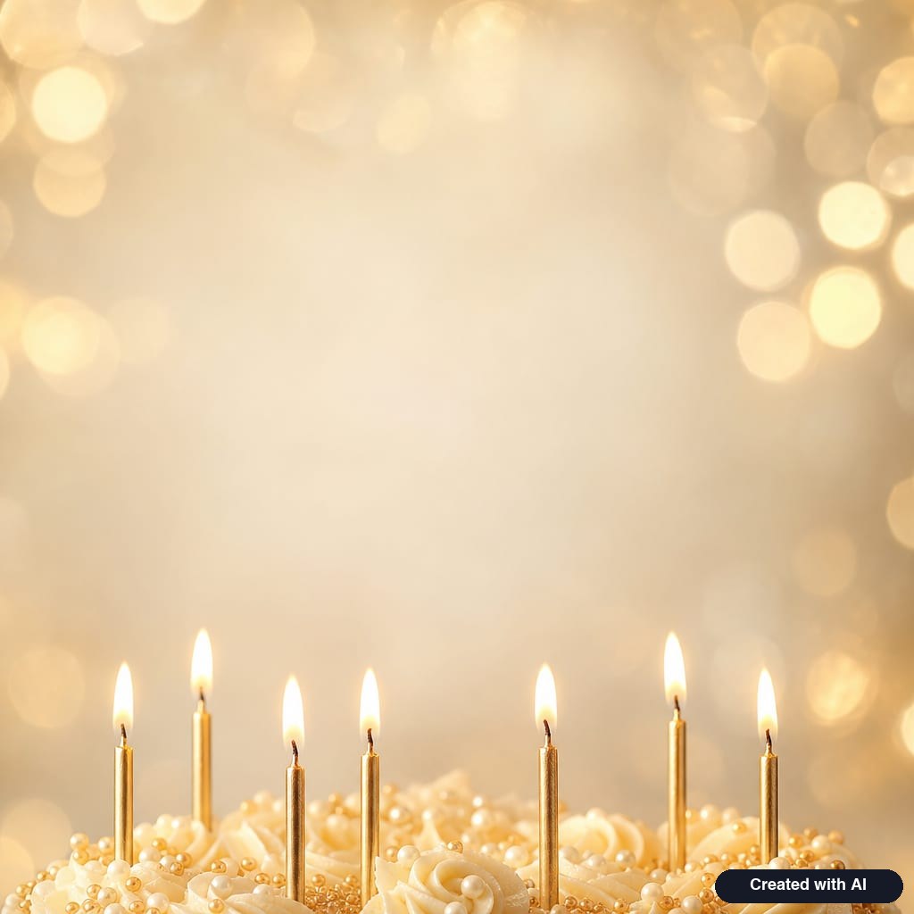 Cake with candles