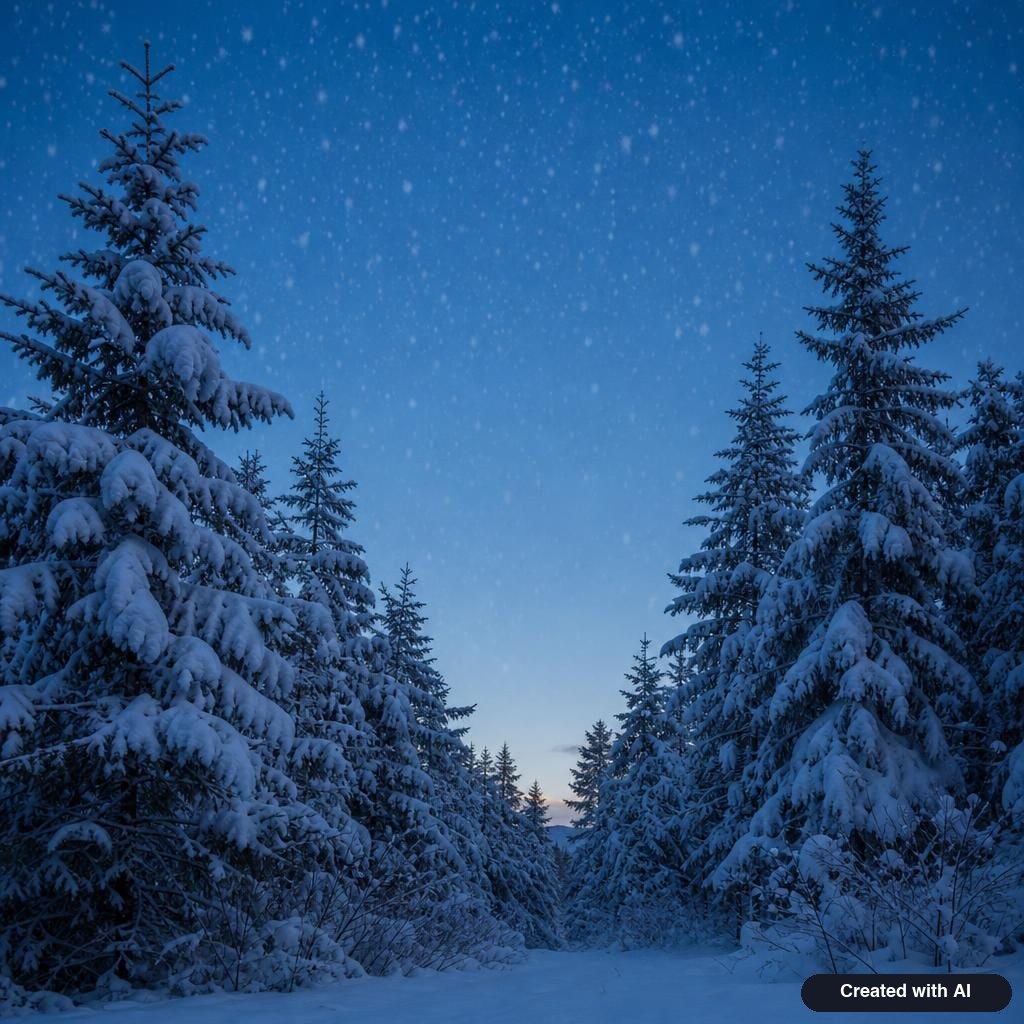 Snowy forest