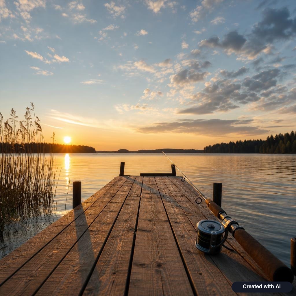 Lake and pier