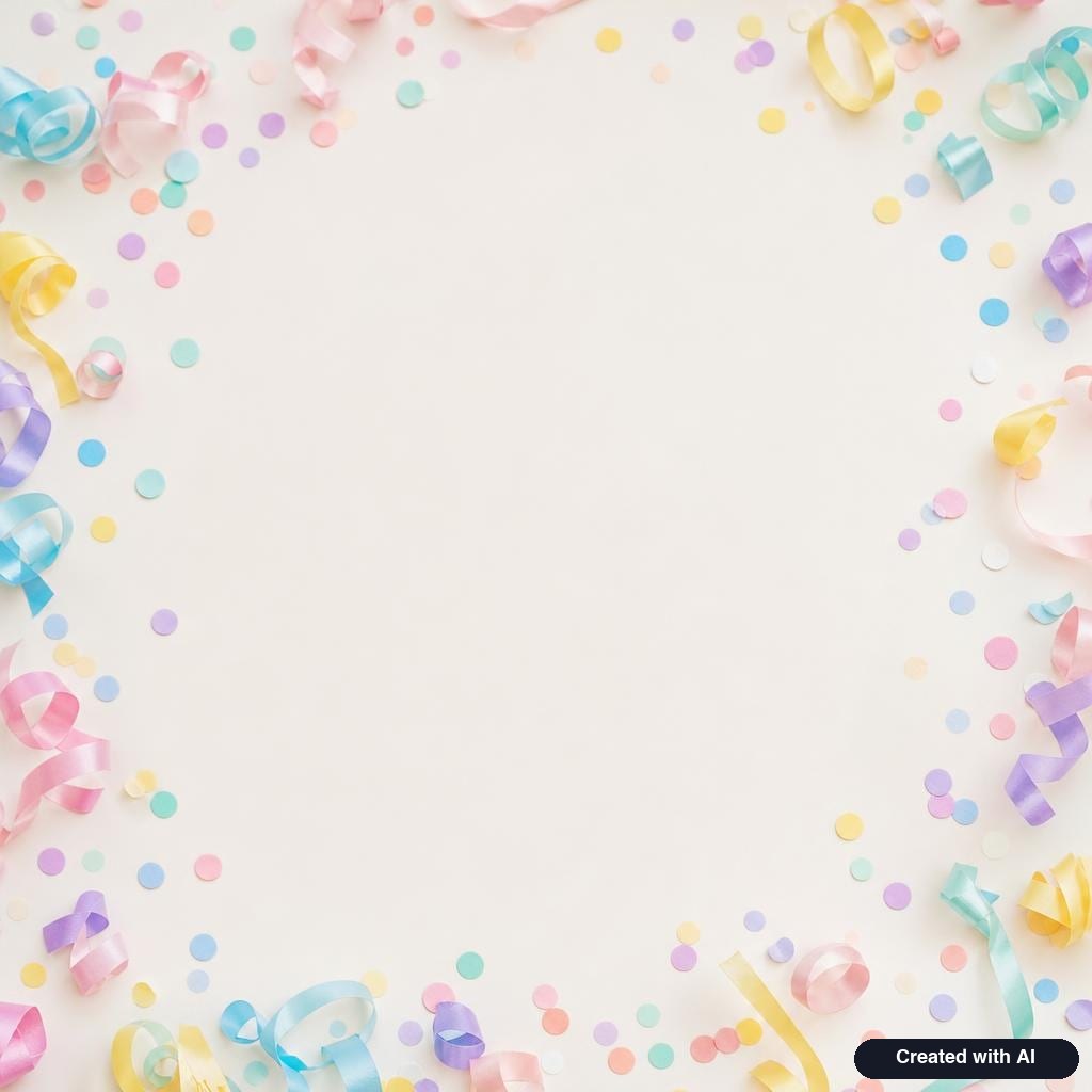 Colorful confetti