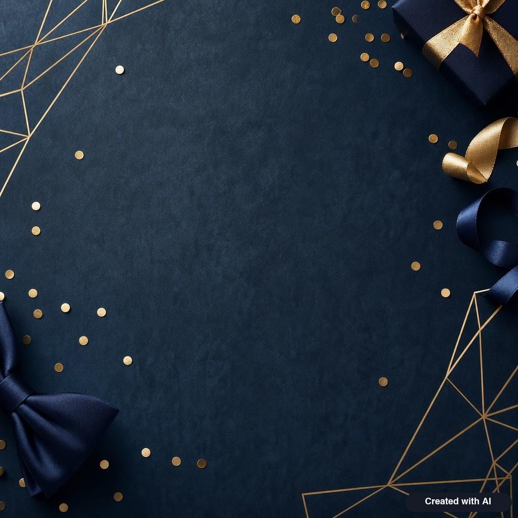 Navy and gold